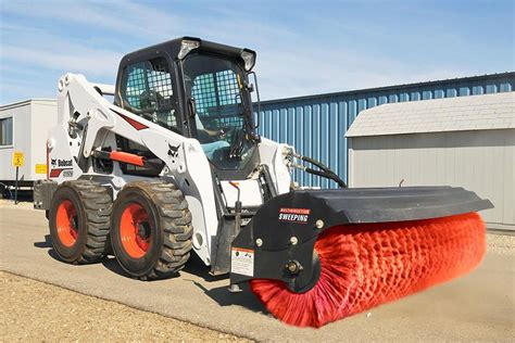 power angle broom skid steer|bobcat skid steer broom attachment.